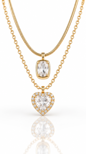 Pearl Heart Ketting